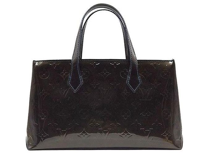Louis Vuitton Vernis Wilshire PM Nero - vista 3