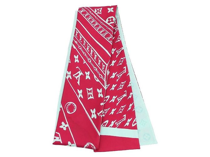 Louis Vuitton Monogram Confidential Bandeau Seidentuch Blau - Ansicht 2