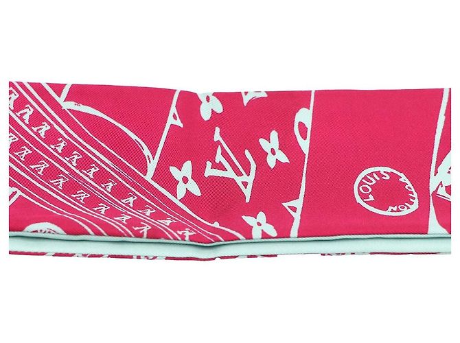 Louis Vuitton Monogram Confidential Bandeau Seidentuch Blau - Ansicht 3