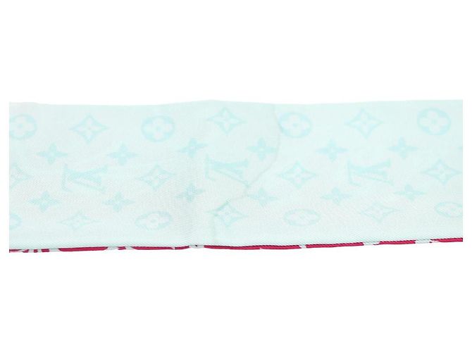Louis Vuitton Monogram Confidential Bandeau Seidentuch Blau - Ansicht 4