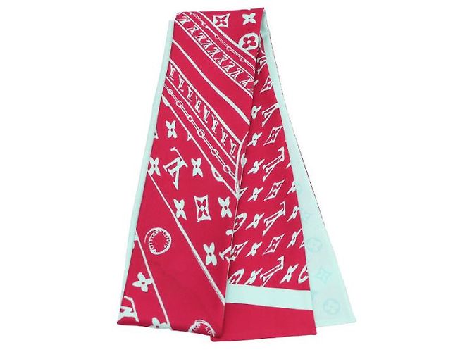 Louis Vuitton Monogram Confidential Bandeau Seidentuch Blau - Ansicht 7