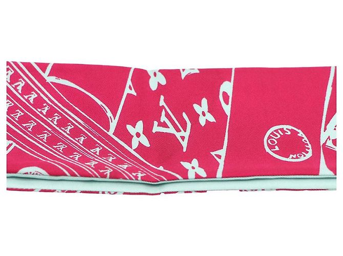Louis Vuitton Monogram Confidential Bandeau Seidentuch Blau - Ansicht 8
