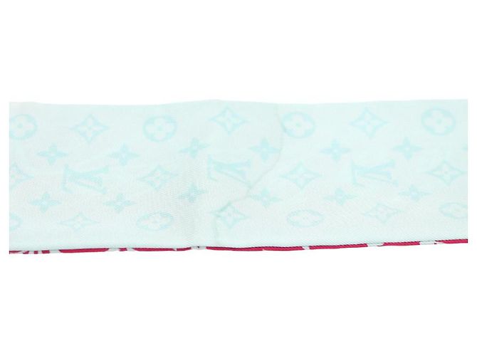 Louis Vuitton Monogram Confidential Bandeau Seidentuch Blau - Ansicht 9