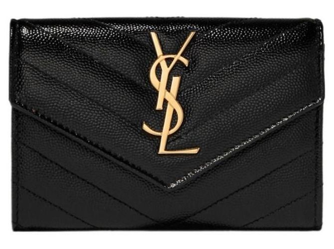Saint Laurent Tarjetero sobre monograma Negro - vista 3