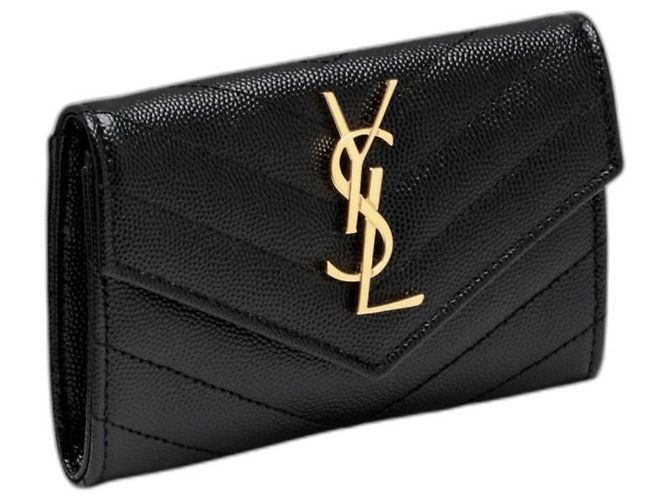 Saint Laurent Tarjetero sobre monograma Negro - vista 4