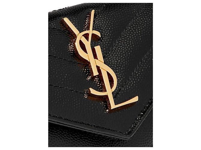 Saint Laurent Tarjetero sobre monograma Negro - vista 7
