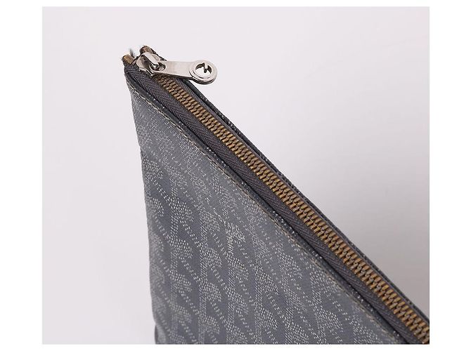 Goyard Clutch Sena MM Medium Speciale Grigia Marrone - vista 6