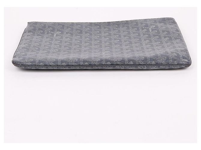 Goyard Clutch Sena MM Medium Speciale Grigia Marrone - vista 7