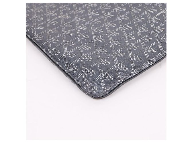 Goyard Clutch Sena MM Medium Speciale Grigia Marrone - vista 9