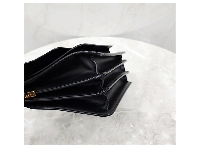 Marni Borsa a tracolla a bauletto in pelle nera - vista 4