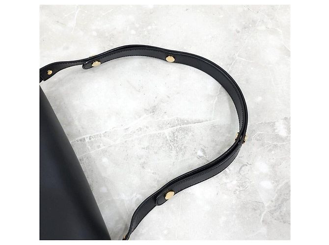 Marni Borsa a tracolla a bauletto in pelle nera - vista 6