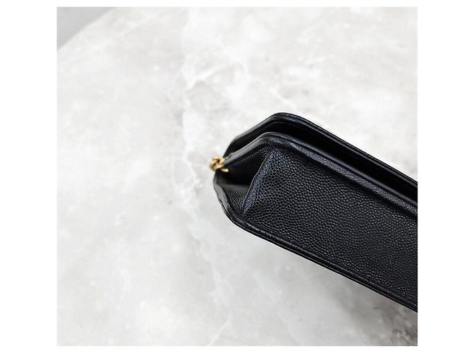 Chanel Mini borsa a tracolla Boy WOC in caviar nero con finiture dorate - vista 6