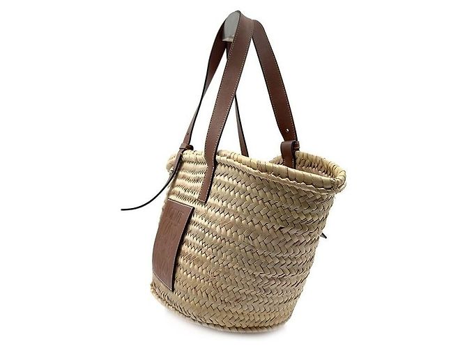 Loewe Bolsa bucket de rattan Anagram - vista 2