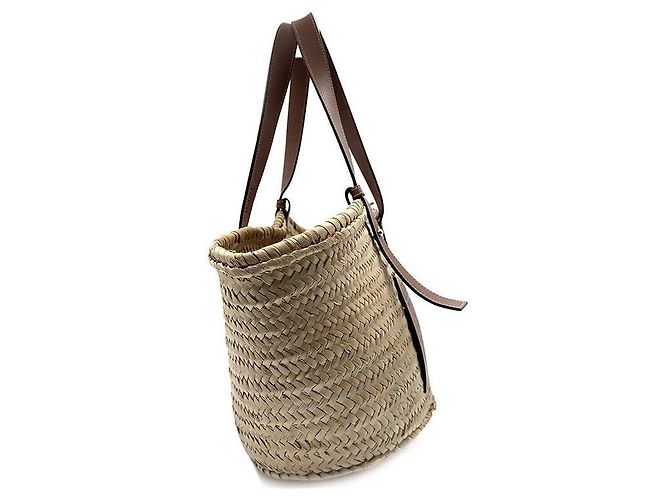 Loewe Bolsa bucket de rattan Anagram - vista 3