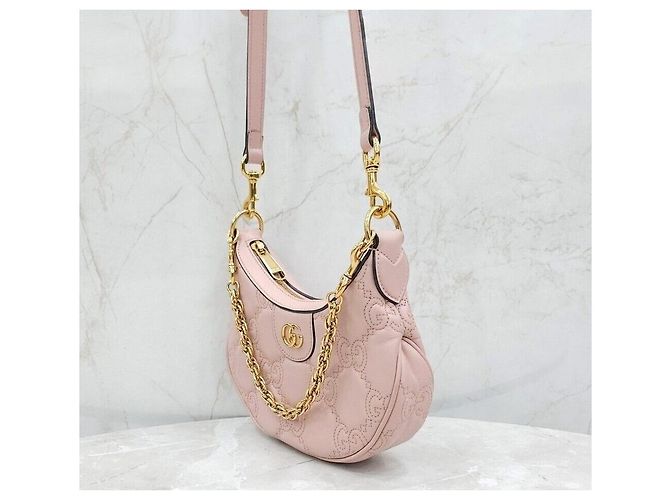 Gucci Mini borsa a catena trapuntata GG Light Pink GG Rosa - vista 2