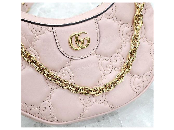 Gucci Mini borsa a catena trapuntata GG Light Pink GG Rosa - vista 5