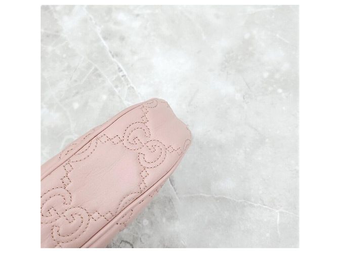 Gucci Mini borsa a catena trapuntata GG Light Pink GG Rosa - vista 6