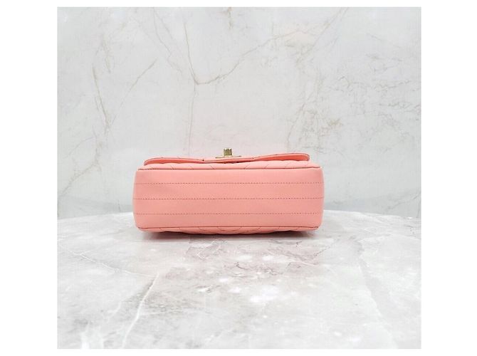 Chanel Mini borsa a tracolla Classic New Chevron Rosa - vista 6