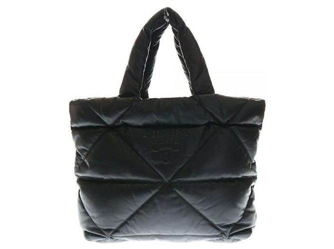 Prada Sac tote em napa acolchoada Preto - vista 3