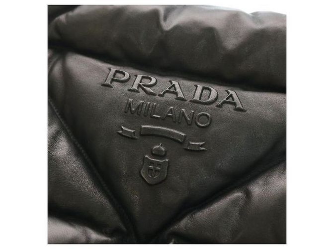 Prada Sac tote em napa acolchoada Preto - vista 6