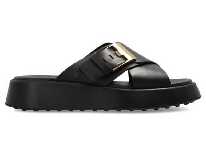 Tod's Sandali in pelle Nero - vista 3