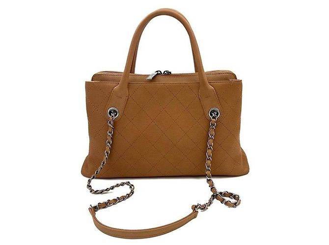 Chanel Borsa a tracolla con catena Caviar Season Marrone - vista 4