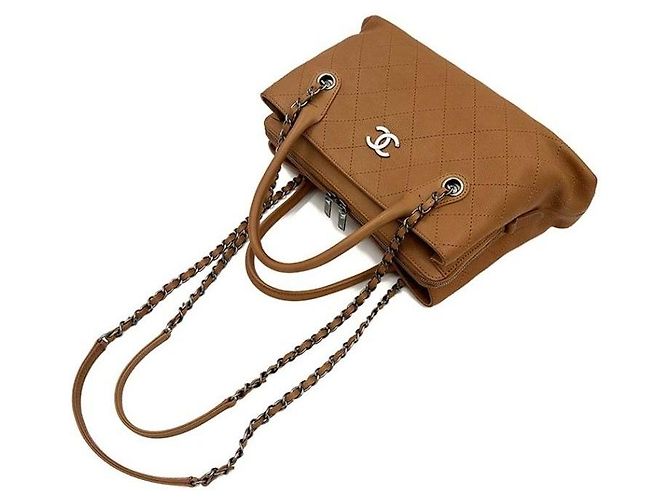 Chanel Borsa a tracolla con catena Caviar Season Marrone - vista 5