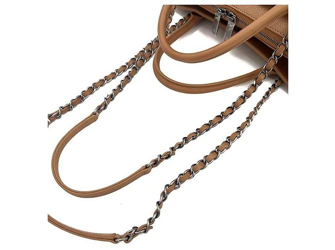 Chanel Borsa a tracolla con catena Caviar Season Marrone - vista 6