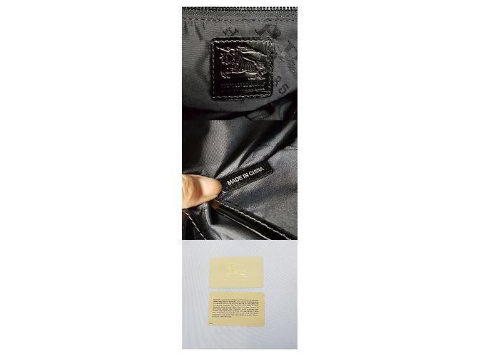 Burberry Schwarze Karomuster Tote Shoulder Bag - Ansicht 10