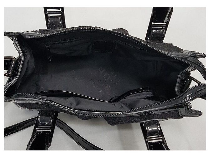 Burberry Schwarze Karomuster Tote Shoulder Bag - Ansicht 8