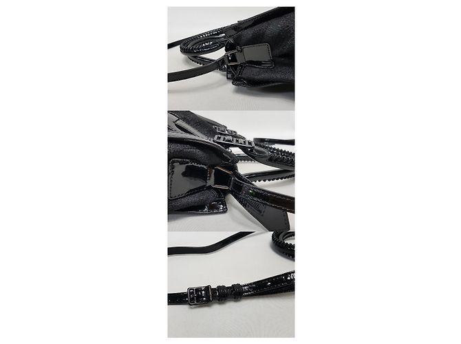 Burberry Schwarze Karomuster Tote Shoulder Bag - Ansicht 9