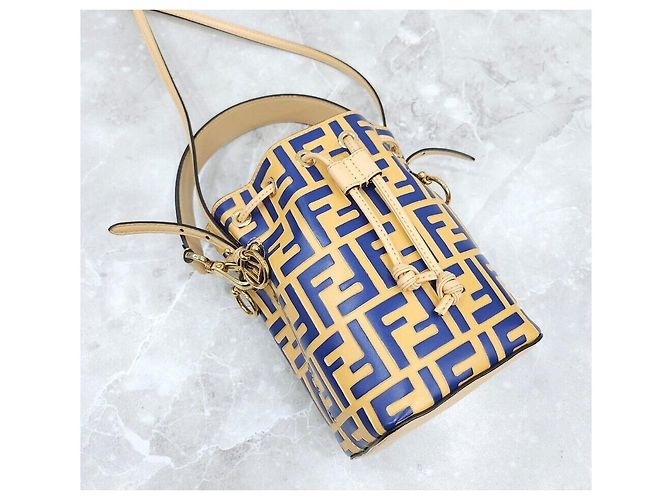 Fendi Borsa a secchiello in pelle ff FF Montrejo - vista 5