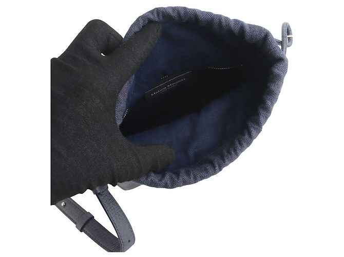 Maison Martin Margiela Borsa a tracolla Maison Margiela Camera Navy Blu - vista 7
