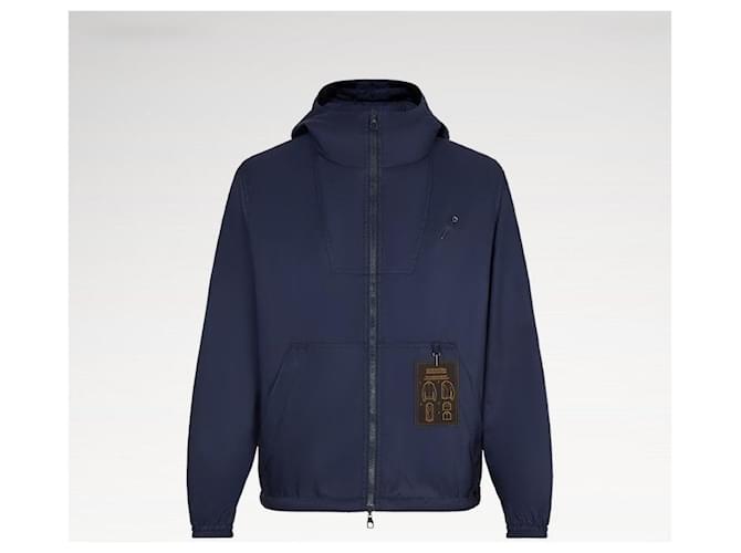 Louis Vuitton Chaqueta cortavientos reversible con monograma Azul - vista 14