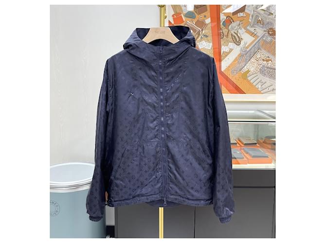Louis Vuitton Chaqueta cortavientos reversible con monograma Azul - vista 6