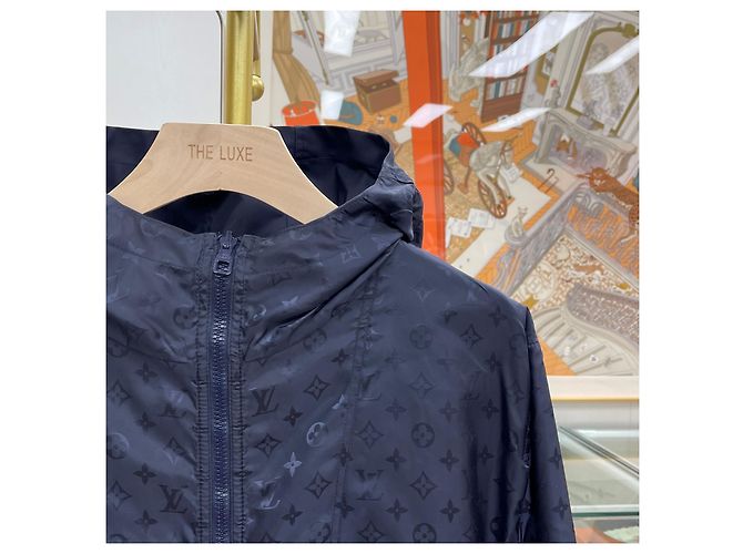 Louis Vuitton Chaqueta cortavientos reversible con monograma Azul - vista 7