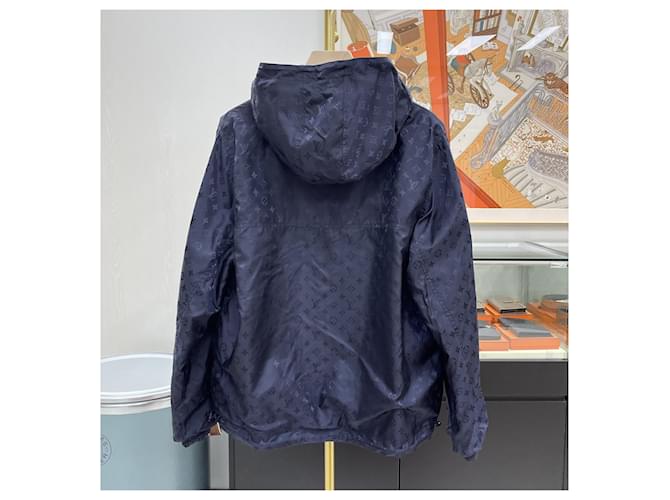 Louis Vuitton Chaqueta cortavientos reversible con monograma Azul - vista 8