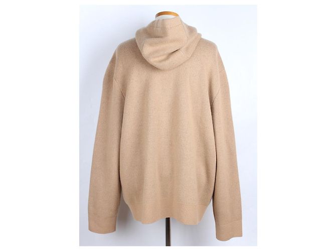 Burberry Kapuzenpullover aus Strick Laurel Logo Camel XL Braun - Ansicht 4