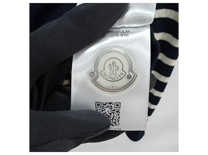 Moncler Gestreickter Strick in Navy Blau - Ansicht 9