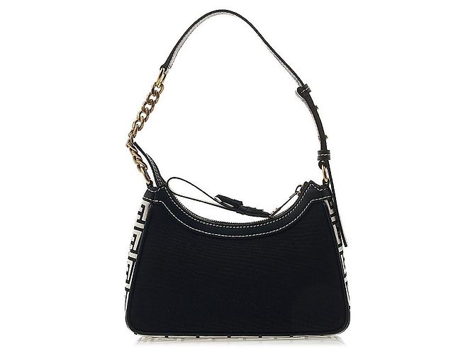 Balmain Borsa a tracolla in tela B-ami da donna TCMS GFE Nero - vista 3