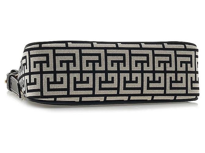 Balmain Borsa a tracolla in tela B-ami da donna TCMS GFE Nero - vista 5