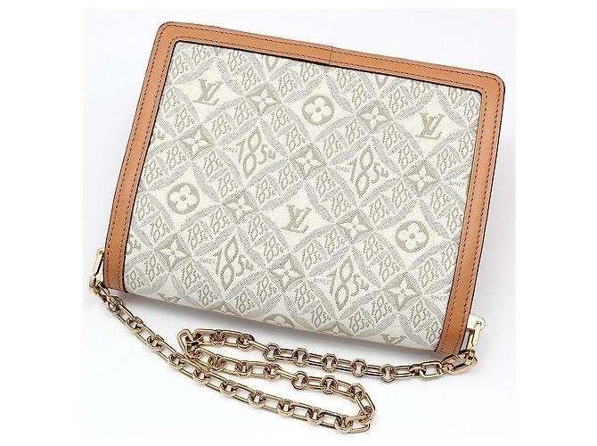 Louis Vuitton Borsa a tracolla e crossbody Dauphine MM in jacquard monogram Marrone - vista 5