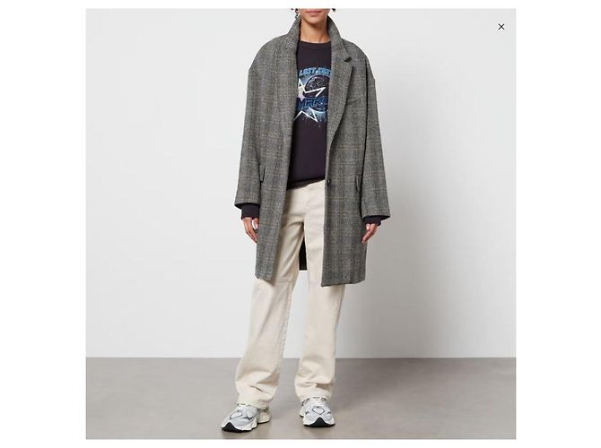 Abrigo de lana de espiga Isabel Marant Multicolor - vista 5