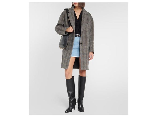 Abrigo de lana de espiga Isabel Marant Multicolor - vista 7