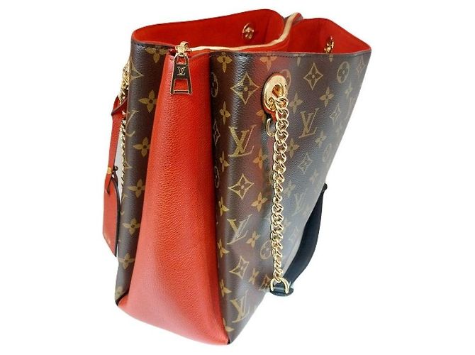 Louis Vuitton Borsa a tracolla Shiren MM in Monogram Canvas Cherry Color Multicolore - vista 7