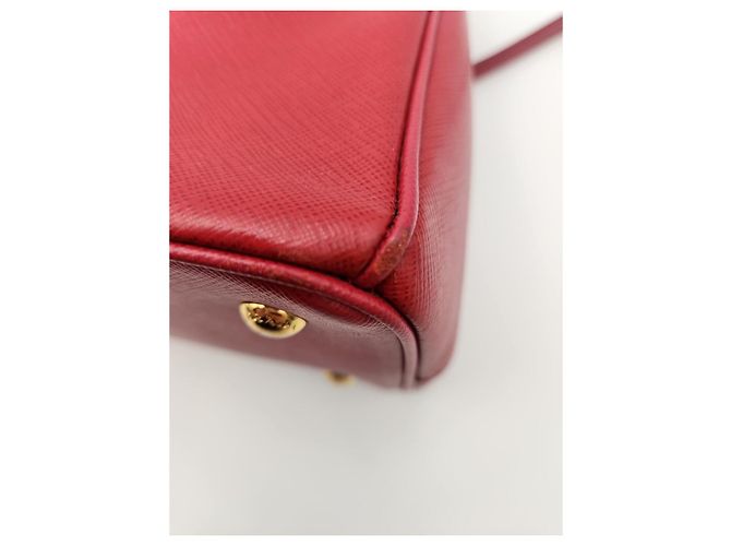Prada Borsa Tote Saffiano Lux Rossa Rosso - vista 10