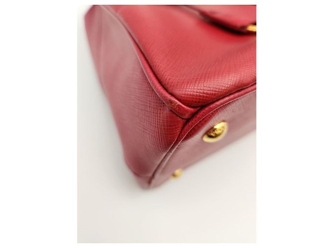 Prada Borsa Tote Saffiano Lux Rossa Rosso - vista 11
