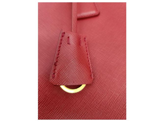 Prada Borsa Tote Saffiano Lux Rossa Rosso - vista 12