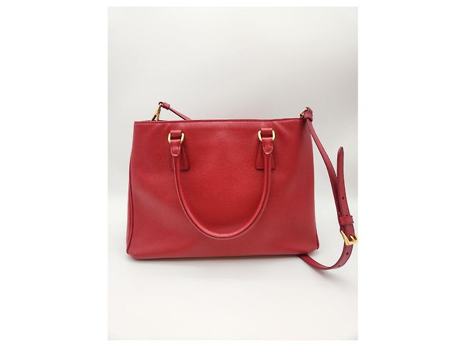 Prada Borsa Tote Saffiano Lux Rossa Rosso - vista 2
