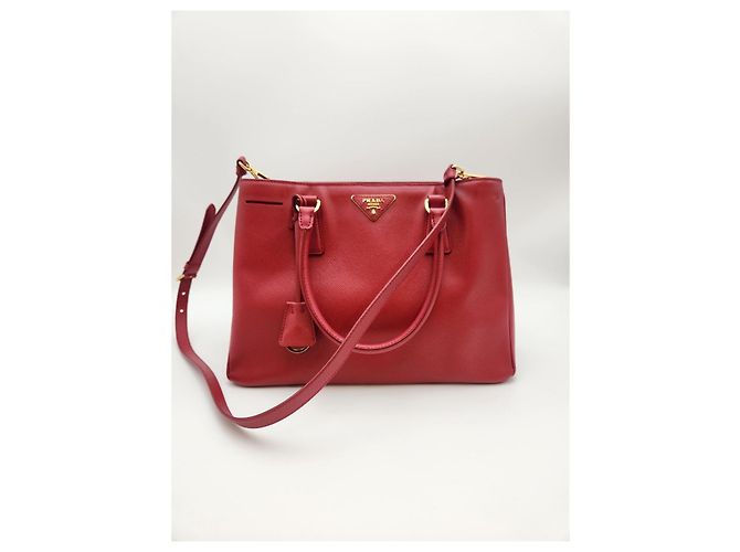 Prada Borsa Tote Saffiano Lux Rossa Rosso - vista 5